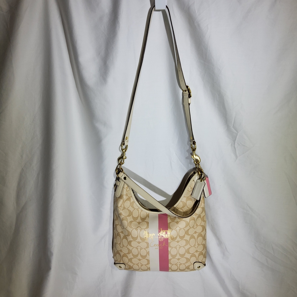 Coach Beige‎ and Pink Women's Bag